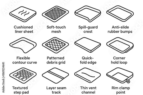 Icon pet bumps care rubber corner vector crest pad hold sheet step