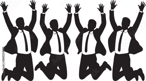 silhouettes of people