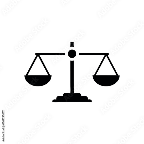 Scales Icon – Balance, Justice and Measurement Symbol
