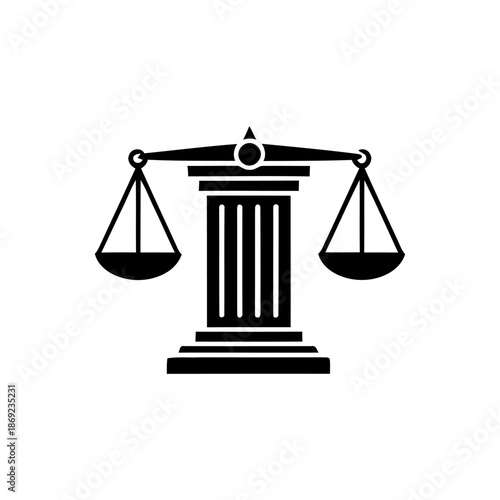 Scales Icon – Balance, Justice and Measurement Symbol