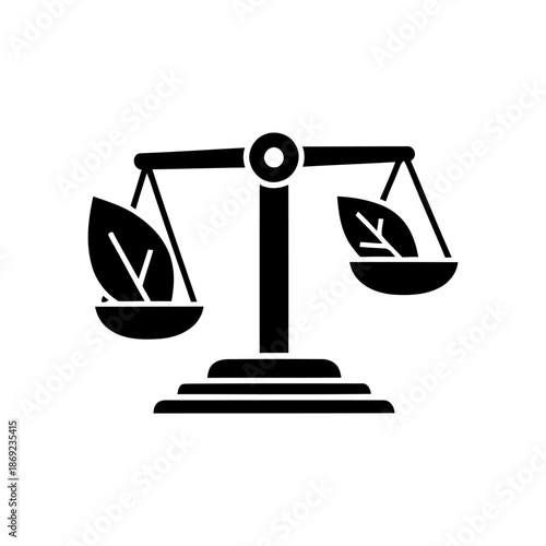 Scales Icon – Balance, Justice and Measurement Symbol