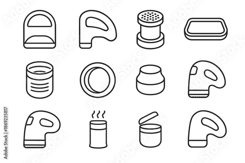 Nozzle clothing plate dust vector structural expel lint icon soft ring slit