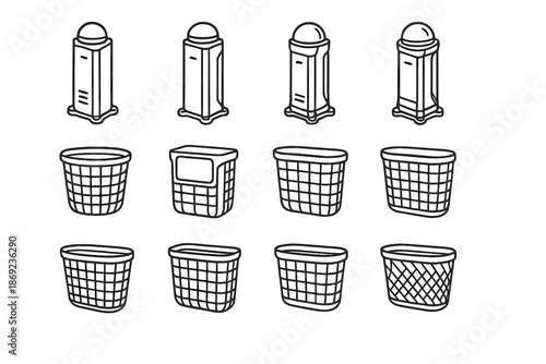 Magnetic rim light tower smart vector shadow modular vertical top icon upper