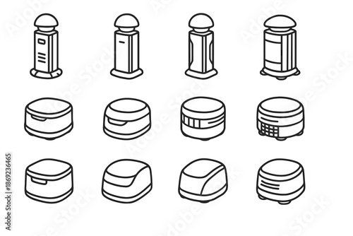 Rim row sensor smart indicator dash icon vector icons blades sturdy vent