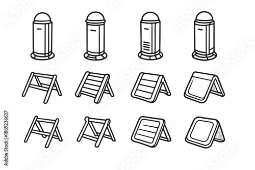 Smart stability shadow icon racks pads top vector light base sensors ring