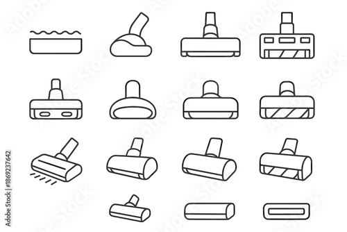 Roller slope vacuum corner icon arc highlight vector bar tile shading cordless