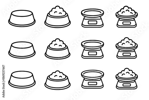 Band scale vector ridge crest corner contour icon rib base pet portion