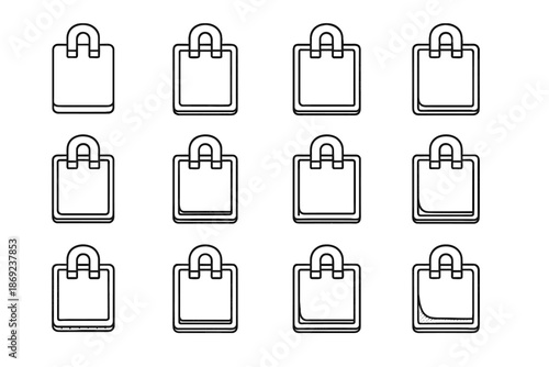 Vector fridge icon slab slope icons outline contour shading zone lip magnetic