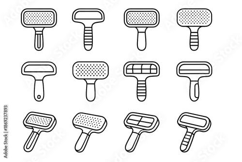 Slope arc ridge brush dash icon outline tile pet shading zone vector