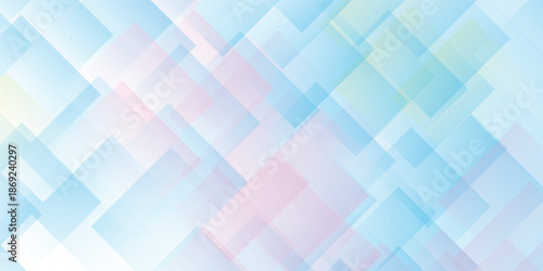 A seamless geometric vector illustration featuring a colorful plaid pattern with blue and pink checkered stripes on a textile fabric texture for a modern wallpaper design backdrop