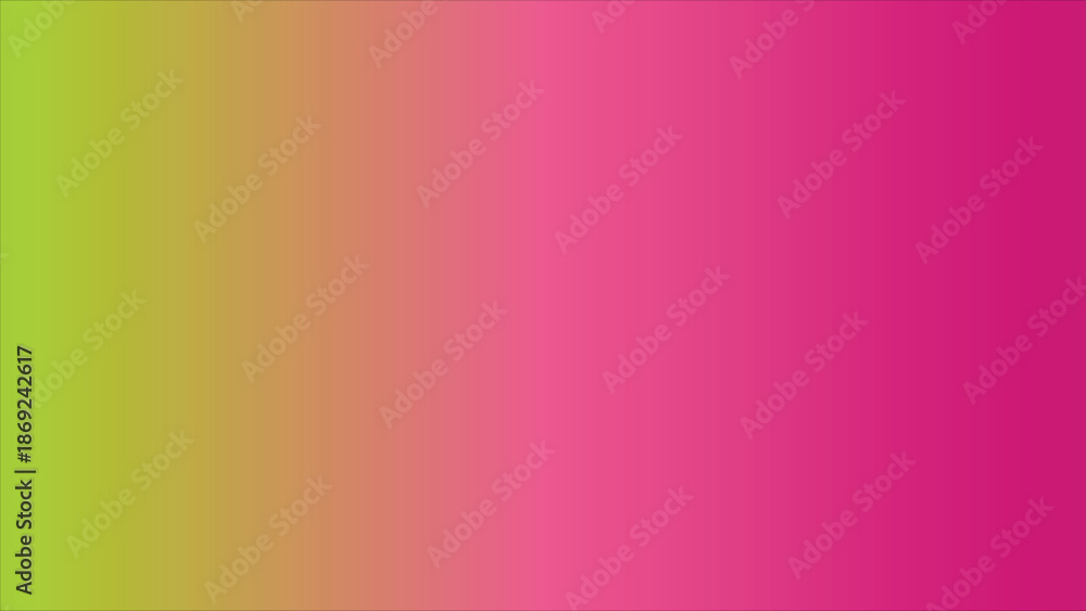 Fototapeta premium Smooth gradient background transitioning from green to pink with yellow and orange in between