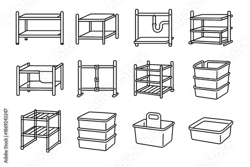 Caddy insert under handle feet storage sink frame basket organizer icon rack