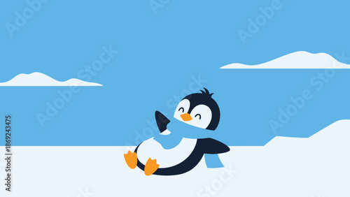 A vibrant close-up photograph featuring a single yellow daisy with a bright orange center captured in sharp detail against a soft green blurred background