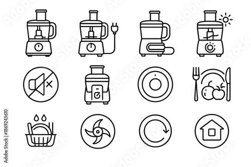 Icon smooth chopper dial graphic rotation modern quiet electric detail household family