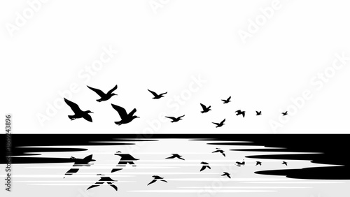 A vibrant close-up photograph featuring a single yellow daisy with a bright orange center captured in sharp detail against a soft green blurred background