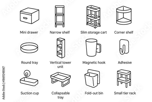 Tier bathroom cup vector tray organizers corner compact tower slim mini suction