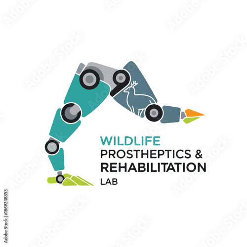 Prosthetic Robotic Leg with Wildlife Design.