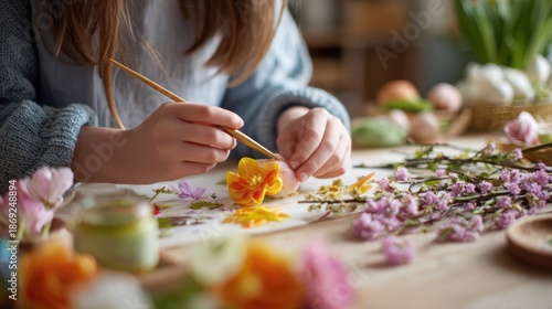 Wallpaper Mural Creative Arts and Crafts with Fresh Flowers and Gentle Touch Torontodigital.ca