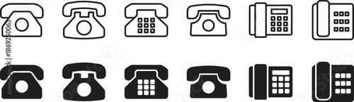 Set of Telephone Icons