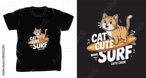 cat graphic vector art t shirt design print templete