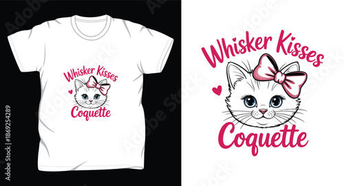 cat graphic vector art t shirt design print templete