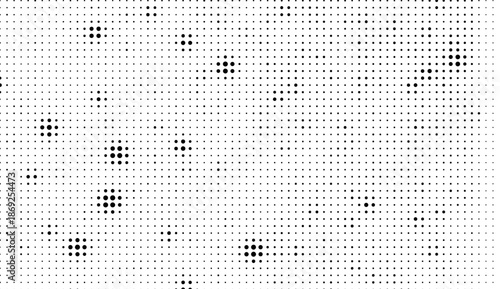 Modern abstract dotted halftone wave background. Futuristic twisted grunge vector texture for pop art posters and graphic layouts.