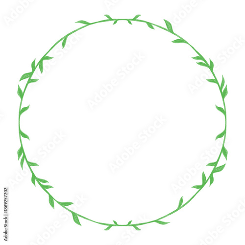 Frame Circular Leaves Creeping Element