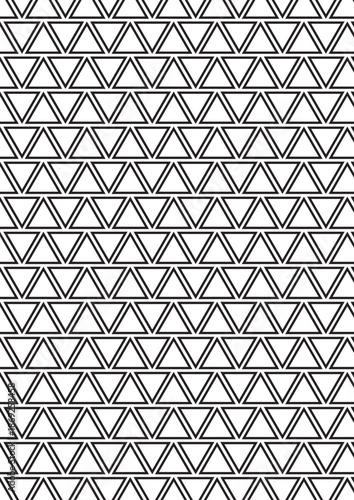 Triangle fill pattern coloring page with dense geometric angular packed design