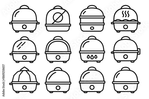 Seal lid viewing crystal vector icon transparent shape top boiler hold egg