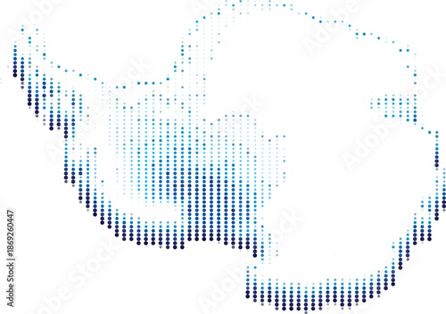 Antarctica World Map Design