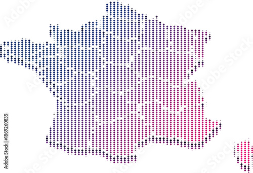 France  Map Design Element