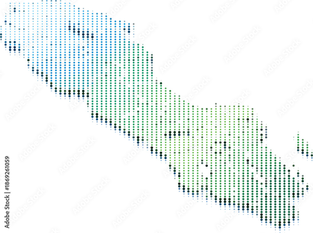Fototapeta premium Sweden Map With Halftone Dots