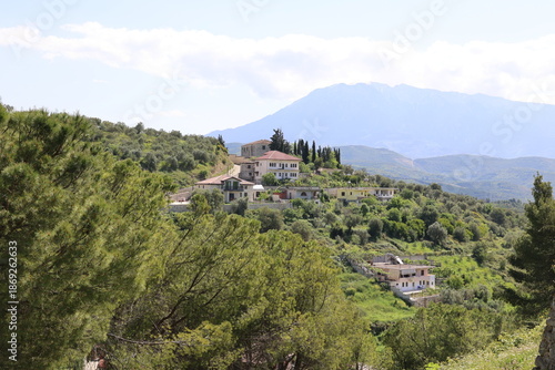 Wallpaper Mural View of the landscape near the city of Berat seen from the fortress of Kalaja, Albania   Torontodigital.ca
