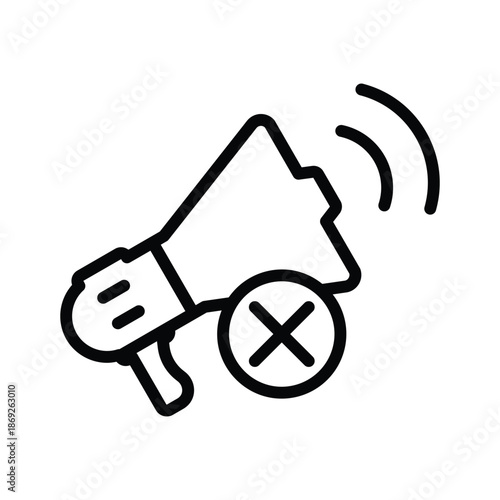 Stop advertisement icon