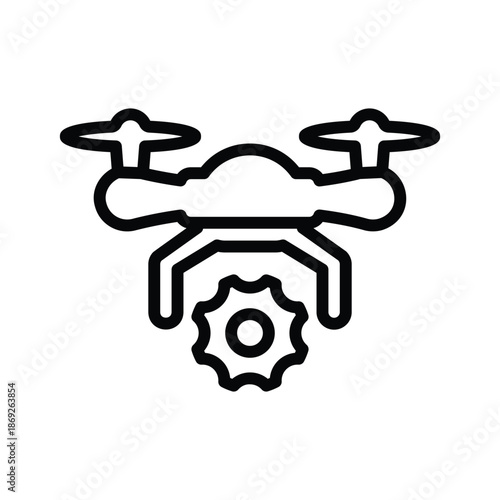 Drone technology icon