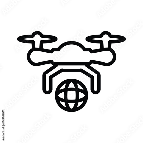 Travel drone icon