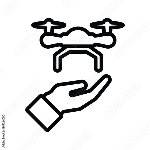 Drone support icon