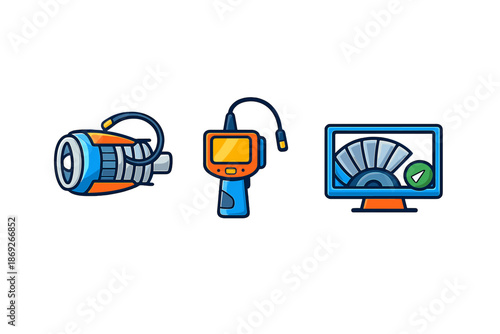 Industrial Inspection Tools and Monitoring Display
