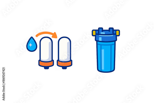 Water filtration system icon
