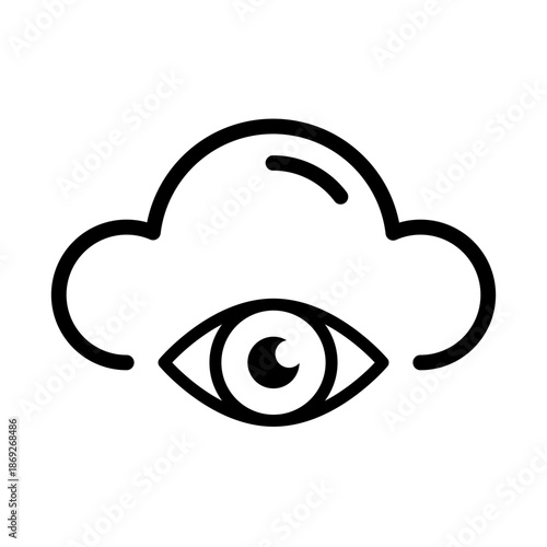 Cloud and View icon