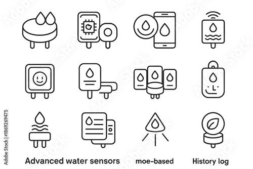 Vector sensor detector leak water learning icon mode predictive log disc