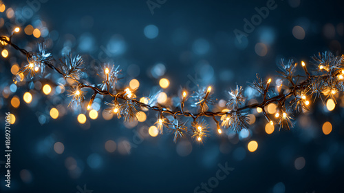 golden christmas lights on red background,3D abstract background
