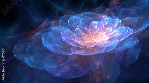 abstract fractal background with space,3D abstract background