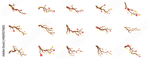 Japanese Cherry Blossom Branches