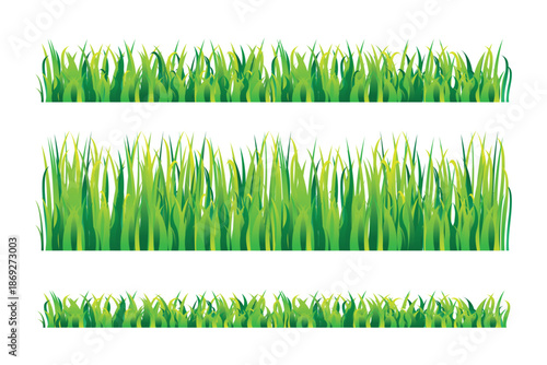 Grass illustration set, green foliage design, landscaping clipart, nature element, garden art, isolated vegetation graphic.