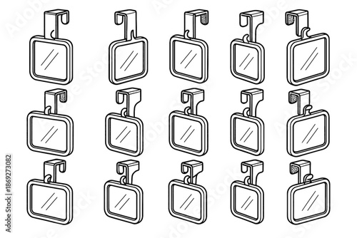 Tilt over highlight mesh mirror tile vector stroke underside icon door shading