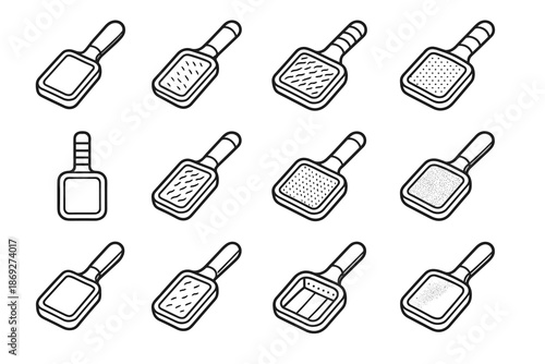 Icon sweep band hair crest arc rod vector remover mesh tile pet