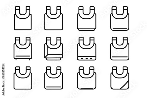 Pads vector line shading surface crest bar icon magnetic minimal ridge