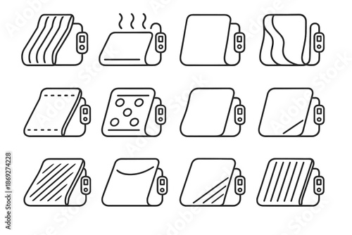 Highlight heating vector curve smart patch crest arc shading pad stitching icon