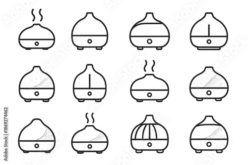 Boundary vector icon arc cap diffuser plate rib wireless contour traction surface